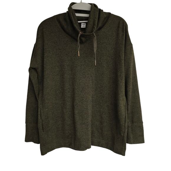 Women's Old Navy "Active" Green Knit Turtle Neck Pullover | Size Small Petite - Picture 1 of 9